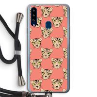 Tijger: Samsung Galaxy A20s Transparant Hoesje met koord