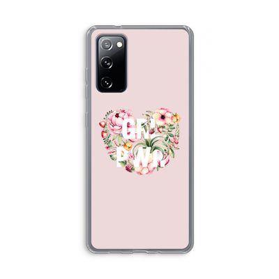 GRL PWR Flower: Samsung Galaxy S20 FE / S20 FE 5G Transparant Hoesje