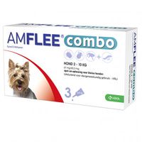 Amflee Combo Spot-On 67 mg hond S 2 - 10 kg 6 x 3 pipetten