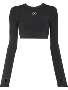 adidas by Stella McCartney TrueStrength cut-out training crop top - Noir