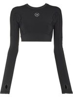 adidas by Stella McCartney TrueStrength cut-out training crop top - Noir - thumbnail