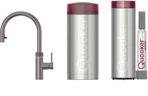 Quooker Flex met COMBI+ boiler en CUBE reservoir 5-in-1-kraan gunmetal