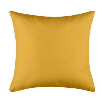 Stof Textile sierkussen Hawaii - okergeel - 40 x 40 cm - bank kussens - polyester