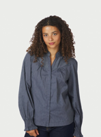 Neo Noir Blouse Astrida Stripe Stone | Navy