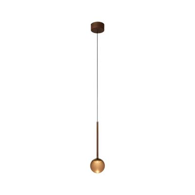 Lucide CALINA - Hanglamp - Ø 9,9 cm - LED Dimb. - CCT - 1x7W 2200K/3300K - Met vervangbare LED-module - Koffie | Premium