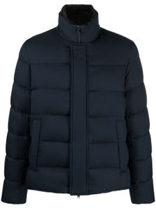 Herno veste matelassée à patch logo - Bleu