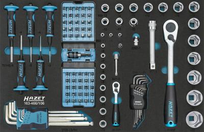 HAZET Tool assortment 106 pcs safety insert syst.