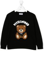 Moschino Kids pull à motif ourson - Noir