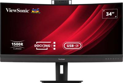 Viewsonic VG3457CV computer monitor 86,4 cm (34") 3440 x 1440 Pixels UltraWide Quad HD LED Zwart