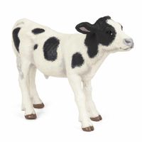 Plastic Papo dier koeien kalf zwart - thumbnail