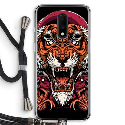 Tiger and Rattlesnakes: OnePlus 7 Transparant Hoesje met koord
