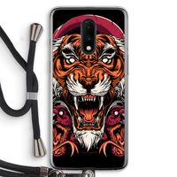 Tiger and Rattlesnakes: OnePlus 7 Transparant Hoesje met koord