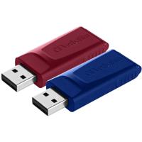 Verbatim Slider USB-stick 32 GB Rood, Blauw 49327 USB 2.0