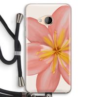Pink Ellila Flower: HTC U Play Transparant Hoesje met koord
