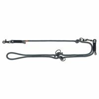 Hondenriem Trixie Soft Rope Zwart Grijs 2 m L/XL - thumbnail