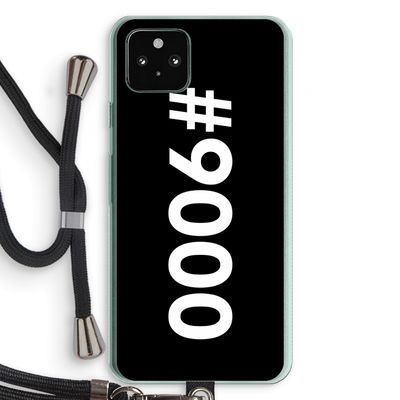 #9000: Pixel 5a 5G Transparant Hoesje met koord