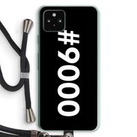 #9000: Pixel 5a 5G Transparant Hoesje met koord