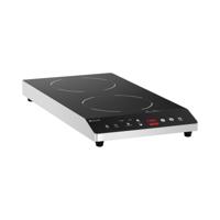 Inductiekookplaat - 2 x 22 cm - 60 tot 240 ° C - timer