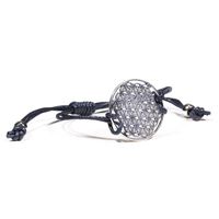 Armbandjes Bloem des Levens Antraciet (set van 10 stuks)