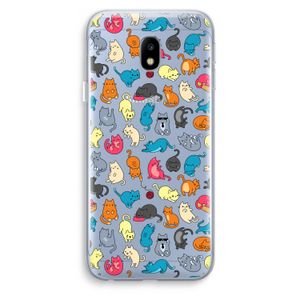 Kleurrijke katten: Samsung Galaxy J3 (2017) Transparant Hoesje
