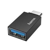 Hama USB-C-OTG-Adapter to USB-A, USB 3.2 Gen1, 5 Gbps Kabel Zwart Hama USB-C-OTG-Adapter to USB-A, USB 3.2 Gen1, 5 Gbps Kabel Zwart