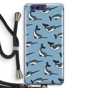 Narwhal: Honor 9 Transparant Hoesje met koord