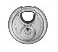 Abus discus 24/70 hangslot - zilver, sleutelsluiting, 7cm - thumbnail