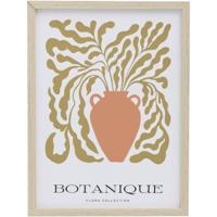 Leen Bakker - Poster Botanique - 40x30 Cm - MDF/Glas - Multikleur