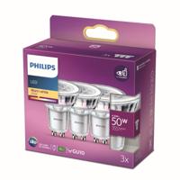 Philips 4,6W - GU10 - 2700K - 355 lumen set van 3 - 929001215256