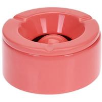 Stormasbak - terras asbakken - koraal rood - 12 x 6 cm - Dolomiet kunststeen - buiten - tuin