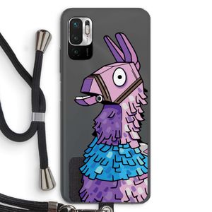 Lama: Xiaomi Redmi Note 10 5G Transparant Hoesje met koord