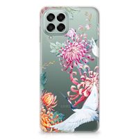 Samsung Galaxy M33 TPU Hoesje Bird Flowers