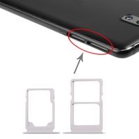 SIM-kaartlade + SIM-kaartlade + Micro SD-kaartlade voor Nokia 3.1 TA-1049 TA-1057 TA-1063 TA-1070 (Wit)