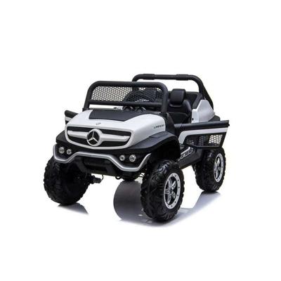 Elektrische auto voor kinderen Mercedes Benz Unimog Wit 12 V