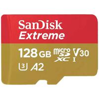 SanDisk Extreme microSDXC-kaart 128 GB Class 10, UHS-I, v30 Video Speed Class Schokbestendig, Waterdicht - thumbnail