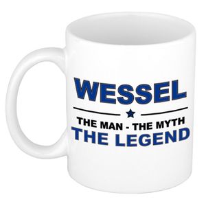 Wessel The man, The myth the legend cadeau koffie mok / thee beker 300 ml