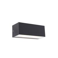 QAZQA Moderne wandlamp zwart IP54 - Houks