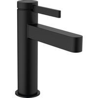 Hansgrohe Finoris wastafelkraan 110 met waste mat zwart 76020670