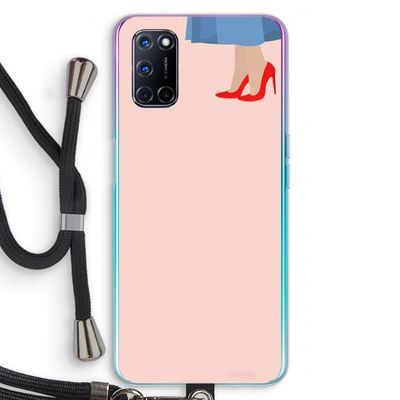High heels: Oppo A92 Transparant Hoesje met koord