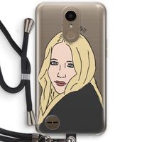 Mary Kate: LG K10 (2017) Transparant Hoesje met koord
