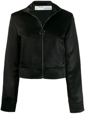 Off-White veste zippée à bandes logos - Noir