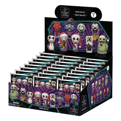 Nightmare Before Christmas 3D PVC Bag Clips Glow in the Dark Series 9 Display (24)