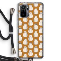 Uilen: Xiaomi Redmi Note 10 Pro Transparant Hoesje met koord