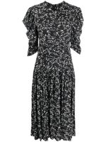 Proenza Schouler robe mi-longue à motif abstrait - Noir