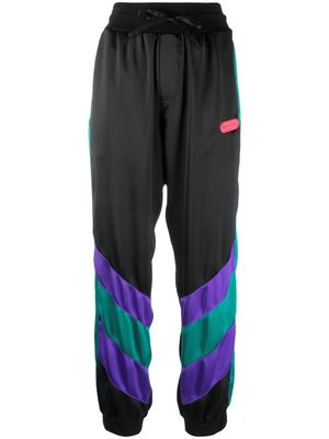 DSQUARED2 pantalon de jogging à détails rayés - Noir