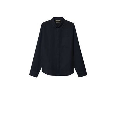 Mango Man slim fit overhemd zwart