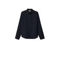 Mango Man slim fit overhemd zwart - thumbnail