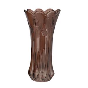 Bloemenvaas Delight - boeket vaas - glas - donkerbruin - 11 x 20 cm