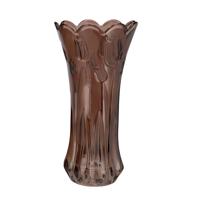 Bloemenvaas Delight - boeket vaas - glas - donkerbruin - 11 x 20 cm