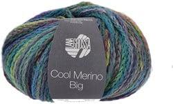 Lana Grossa Cool Merino Big Color 407 Jade/Petrol/Turquoise/Roze Beige/Aubergine/Geelgroen/Koningsblauw/Grijs Blauw